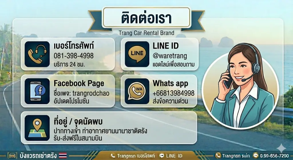 รถเช่าตรัง รถเช่าสนามบินตรัง เช่ารถตรังราคาถูก